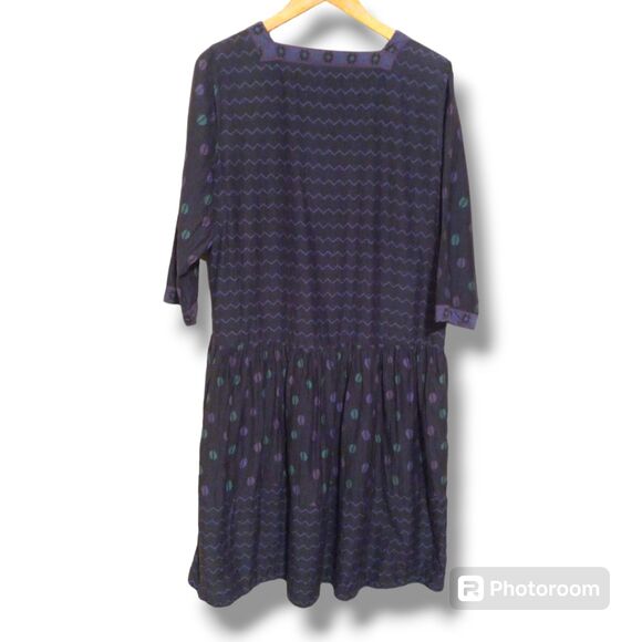 Gudrun Sjoden Oversized Drop Waist Babydoll Dress-Small-Organic Cotton & Silk - Picture 5 of 8